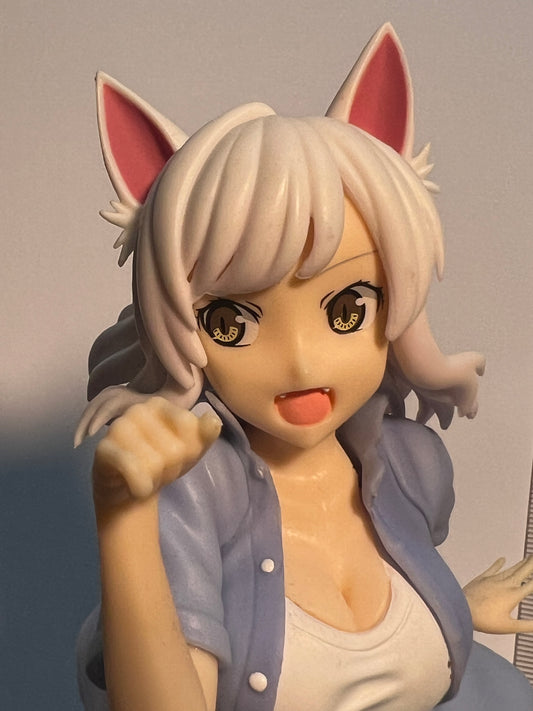 Monogatari Series Premium Figure Ver 2 Nishio Ishin Black Hanekawa 19cm Jamma Sega #171